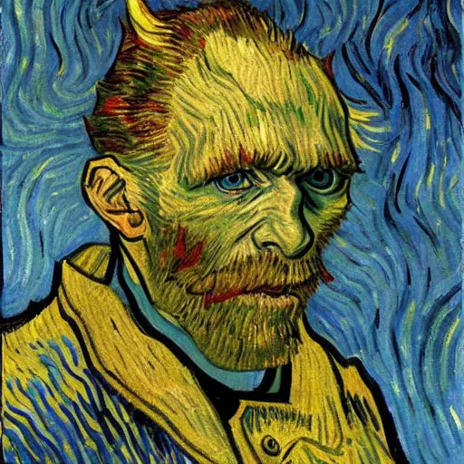 Image similar to devil by van gogh