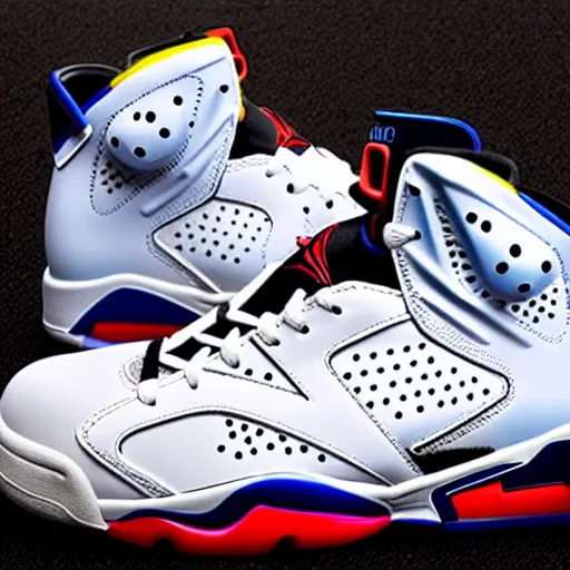 Image similar to spacejam jordan 6 basketball shoes 1990s edition collectors edition