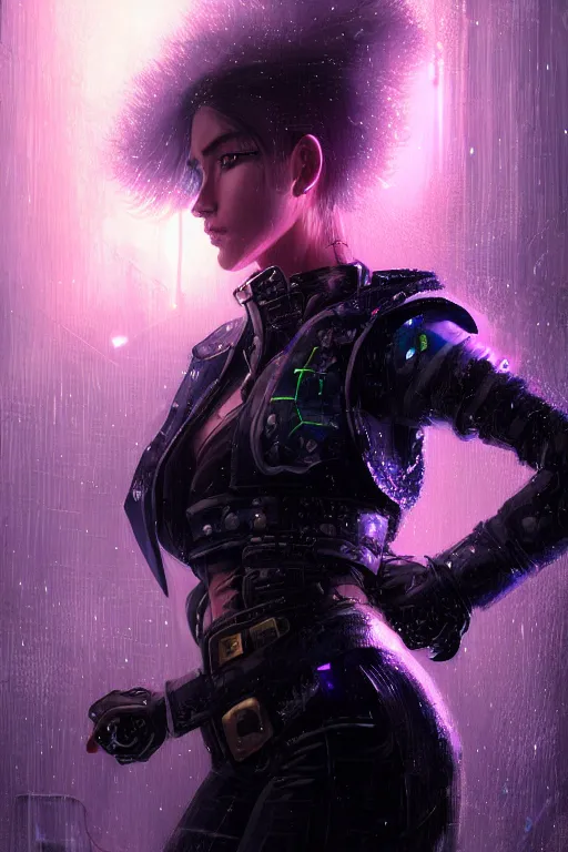 Image similar to portrait futuristic confidence cyberpunk young female Musketeer, in futuristic stormy heavy snowy tokyo rooftop cyberpunk night, ssci-fi, fantasy, intricate, very very beautiful, elegant, neon light, highly detailed, digital painting, concept art, human anatomy, soft light, hdri, smooth, sharp focus, illustration, art by tian zi and craig mullins and WLOP and alphonse mucha