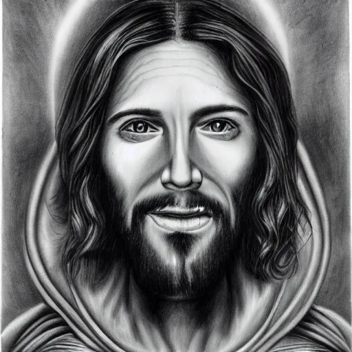 jesus pencil portraits