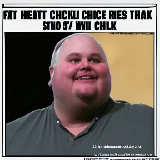 Prompt: fat chuck transcends meme