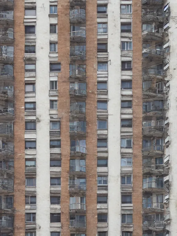 Image similar to full soviet apartment building, photo