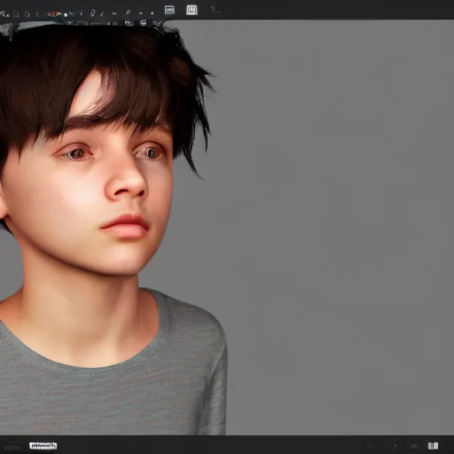 Prompt: a beautiful portrait of a cute stylish boy. volumetric lighting, subsurface scattering, hyperrealistic, render, hyperdetailed