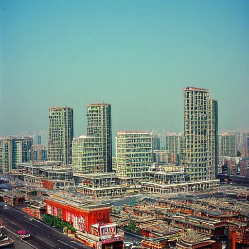 Prompt: Beijing in 1990s, Photography, Highly detailed