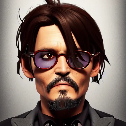 Prompt: Johnny Depp as a Clash Royale character, mattepainting concept Blizzard pixar maya engine on stylized background splash comics global illumination lighting artstation lois van baarle, ilya kuvshinov, rossdraws