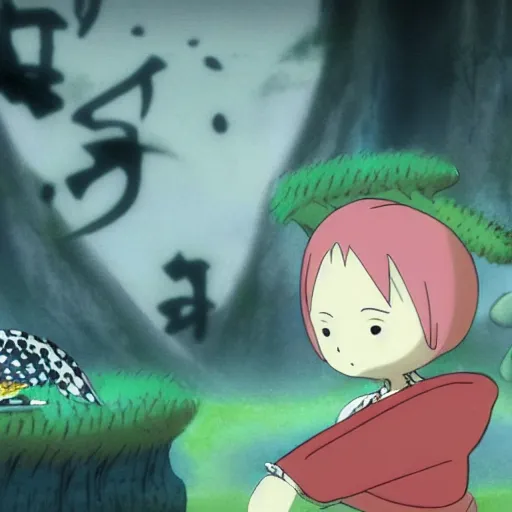 Image similar to jinko showing a new mushi, mushishi