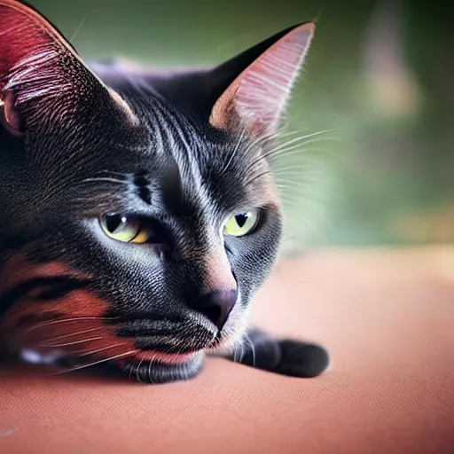 Image similar to a cat - pig - hybrid, animal photography