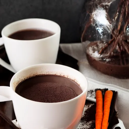 Image similar to hot coco with carrots in it