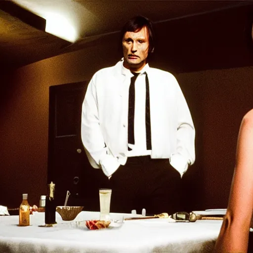 Image similar to Mads Mikkelsen starring in Pulp Fiction