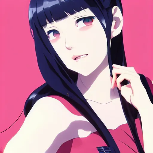 Image similar to a beautiful young japanese anime kat dennings alluring instagram model in crop top, by ilya kuvshinov and artgerm, aesthetic, gorgeous, alluring, attractive, gapmoe yandere grimdark, trending on pixiv fanbox, painted by greg rutkowski makoto shinkai takashi takeuchi studio ghibli, akihiko yoshida