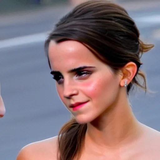 Image similar to emma watson mixed with kim kardashian