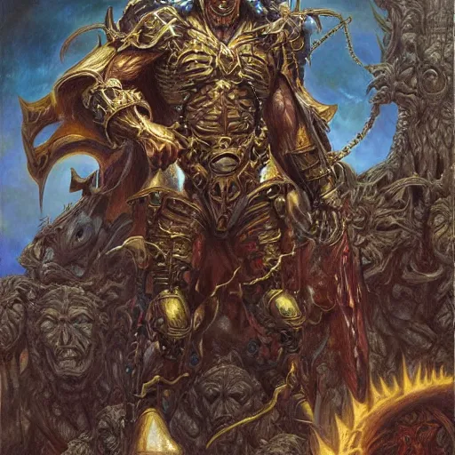 Image similar to The demon lord is paying his taxes, art by Donato Giancola and James Gurney, digital art, trending on artstation