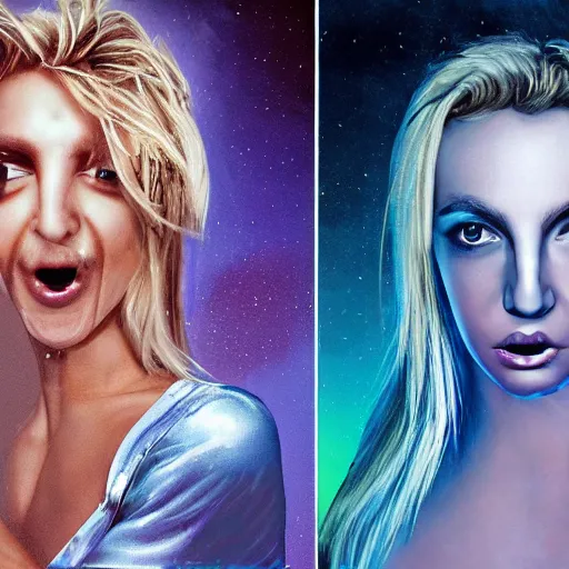 Image similar to xqc as britney spears, artstation hall of fame gallery, editors choice, #1 digital painting of all time, most beautiful image ever created, emotionally evocative, greatest art ever made, lifetime achievement magnum opus masterpiece, the most amazing breathtaking image with the deepest message ever painted, a thing of beauty beyond imagination or words, 4k, highly detailed, cinematic lighting