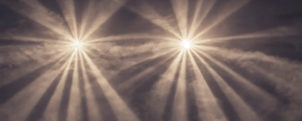 Prompt: god reaching down in a ray of light with his mighty hand, god ray, glowing, dreamy, religion, clouds, the lord