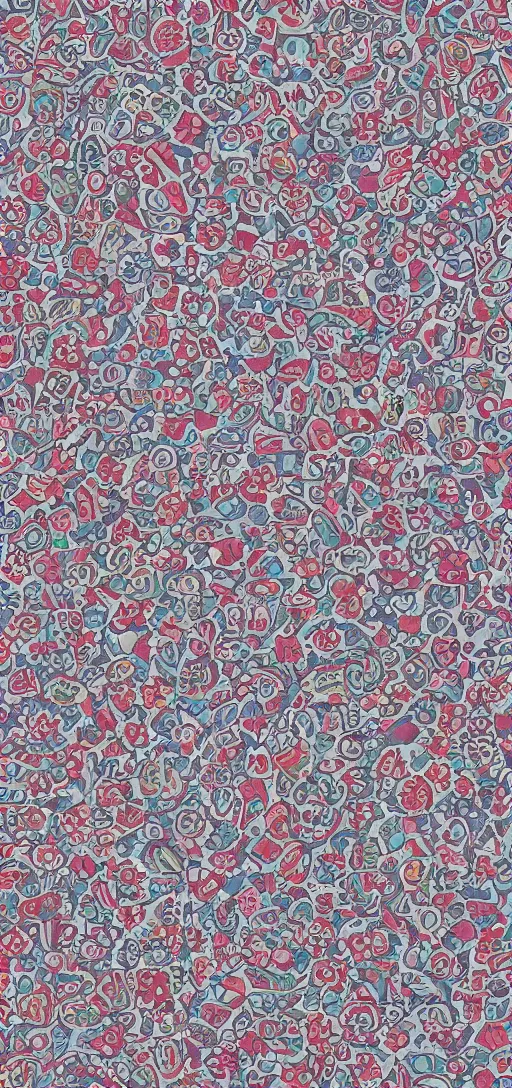 Image similar to 1 9 6 0 s pattern, colorized, wallpaper