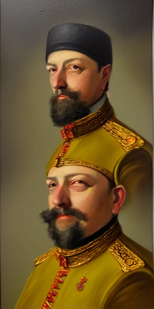Image similar to portrait painting of alexander bashlachev