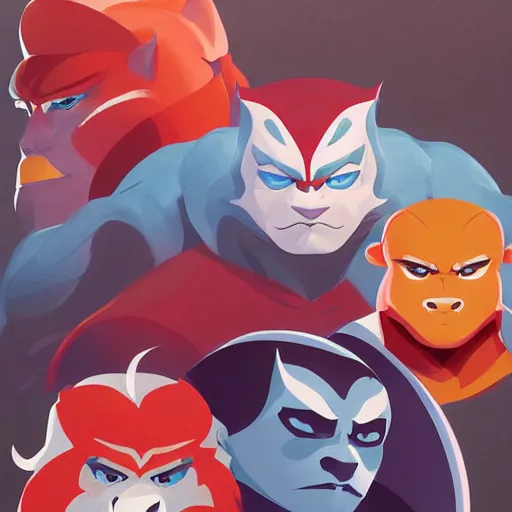 Image similar to face icon stylized minimalist thundercats, loftis, cory behance hd by jesper ejsing, by rhads, makoto shinkai and lois van baarle, ilya kuvshinov, rossdraws global illumination