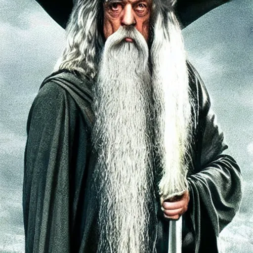 Image similar to geert wilders as gandalf in lord of the rings