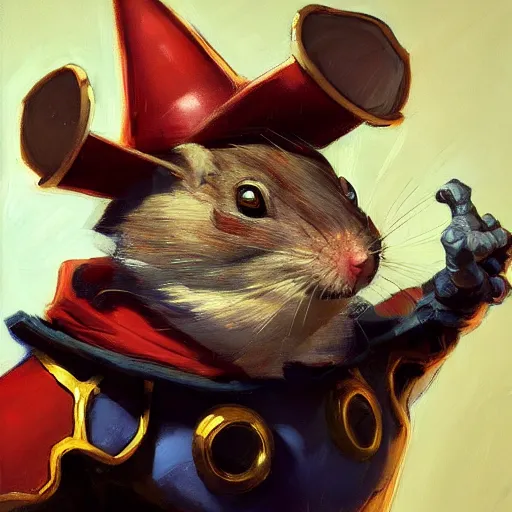 Image similar to greg manchess portrait painting of partially armored doormouse from alice in wonderland as overwatch character, medium shot, asymmetrical, profile picture, organic painting, sunny day, matte painting, bold shapes, hard edges, street art, trending on artstation, by huang guangjian, gil elvgren, ruan jia, randy vargas, greg rutkowski