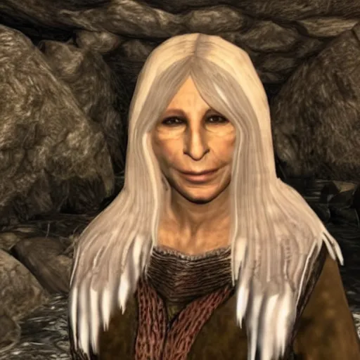 Prompt: Barbara Streisand in Skyrim