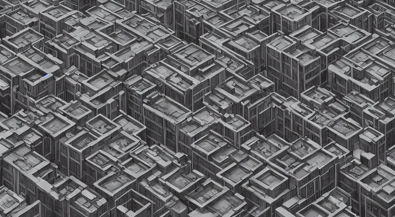 Prompt: photorealistic urban landscape in the style of Escher against the background of space, 4k