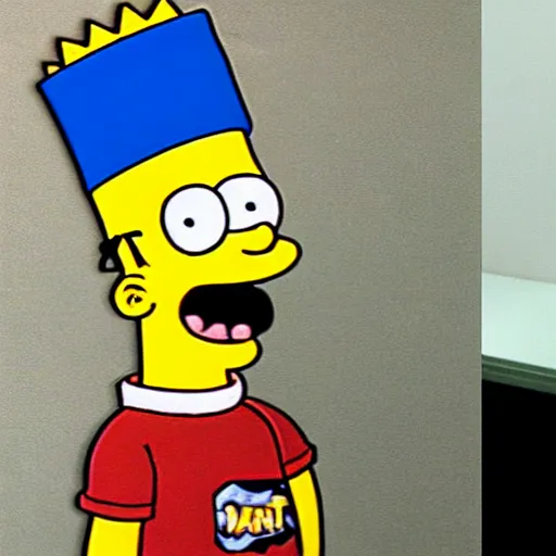 Image similar to Bart simpson in real life