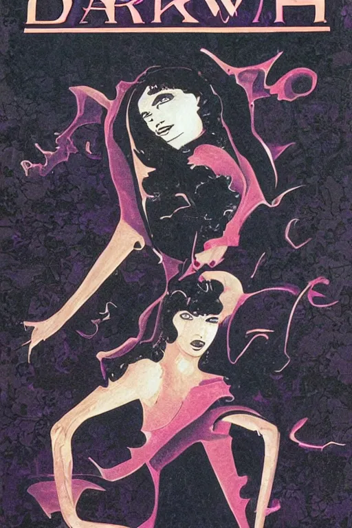 Image similar to book cover for dark witch, 1 9 8 0 s