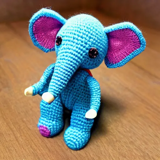 Image similar to a elephant amigurumi