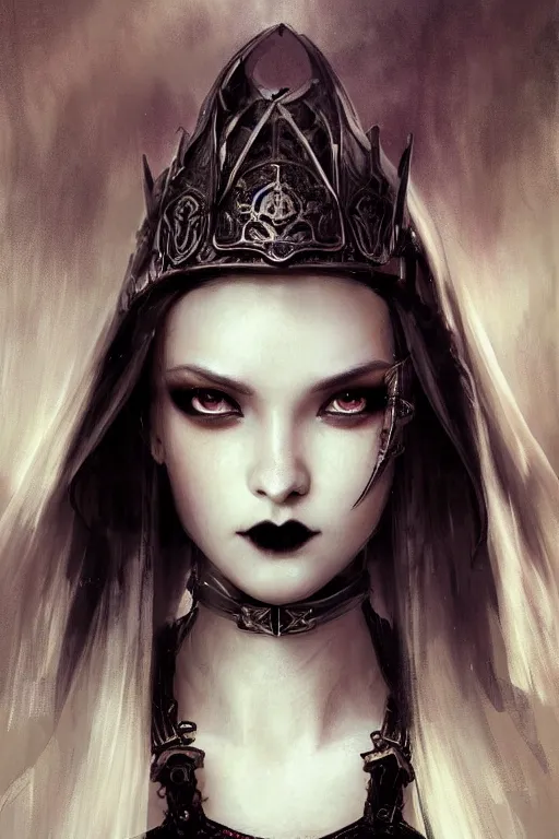 Image similar to beautiful and gothic and evil and luxury and dieselpunk young medieval female knight portrait like blackpink lisa +smoky eyes+front face with light flowing hair, ultradetail face, art and illustration by tian zi and craig mullins and WLOP and alphonse mucha, fantasy, intricate complexity, human structure, human anatomy, fantasy character concept, watermark, blurry, hyperrealism 8k