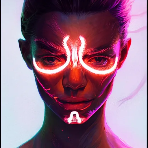 Image similar to detailed intricate digital illustration by greg rutkowski and artgerm and wlop and sanford robinson gifford ; yoga pose, bioluminescent, radiant veins glowing through skin ; 1 3 mm film, arri alfa anamorphic lens, sharp focus ; dark background, lit from behind, light going through skin, trending on artstation 8 k