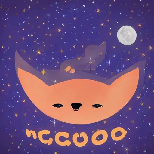 Image similar to 🦊🌕🌌