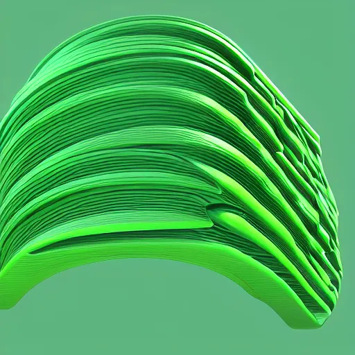 Prompt: a profile picture of a twitter account about stable diffusion featuring a green color palette and 3 d rendered computer