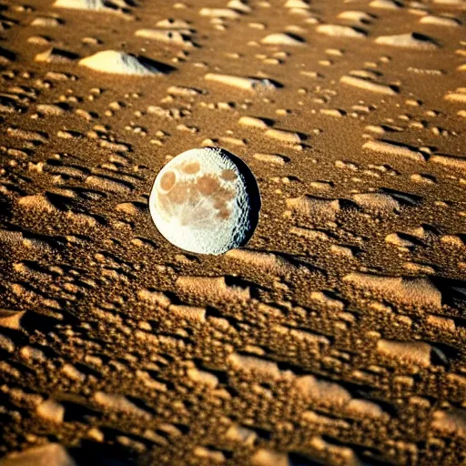 Image similar to photo of moon falling on the earth