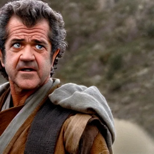 Image similar to Mel Gibson starring in Star Wars