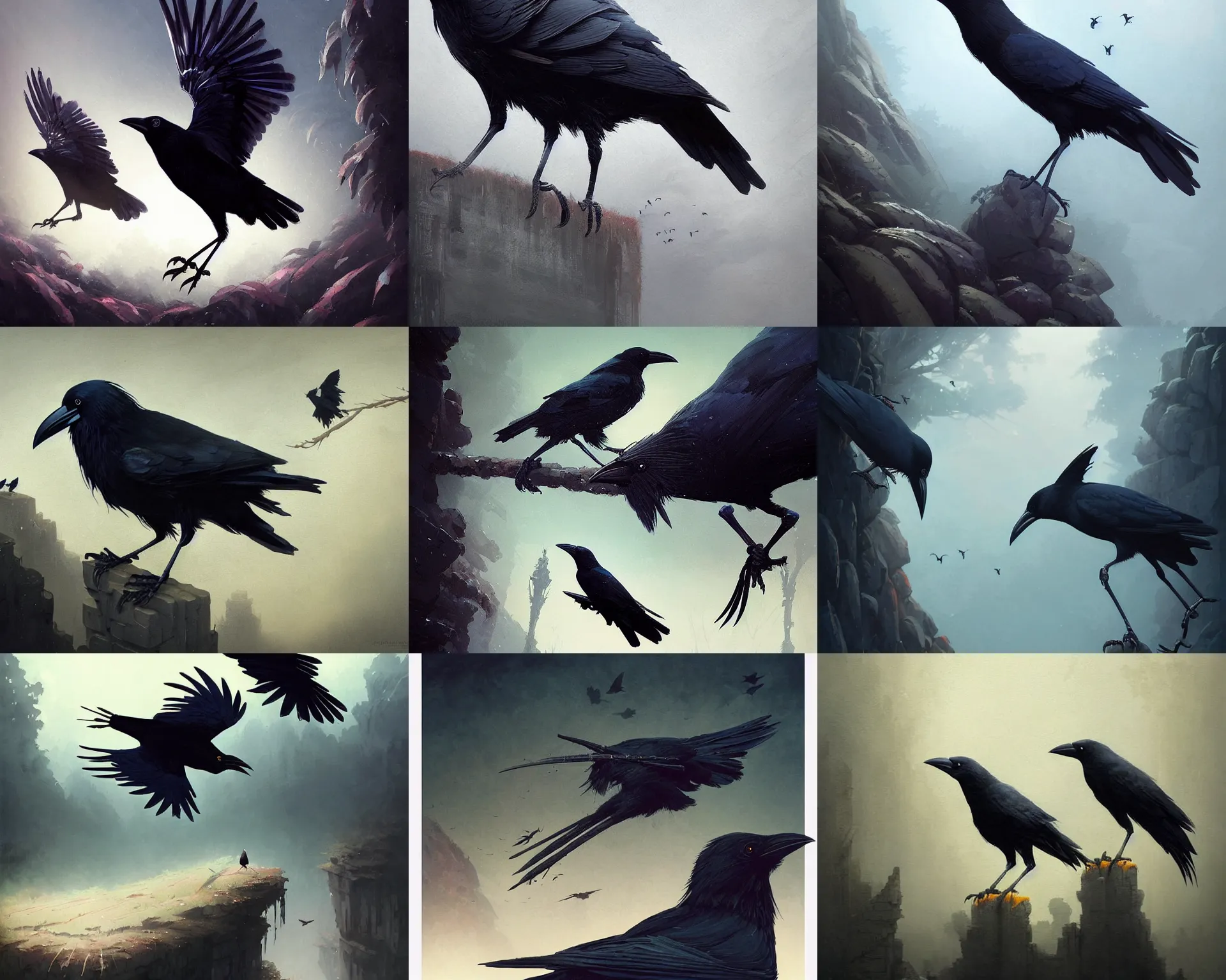 Prompt: crows coming out of a painted canvas, magnificent, close up, details, sharp focus, elegant, highly detailed, illustration, by Jordan Grimmer and greg rutkowski and PiNe(パイネ) and 薯子Imoko and 香川悠作 and wlop and maya takamura, intricate, beautiful, Trending artstation, pixiv, digital Art