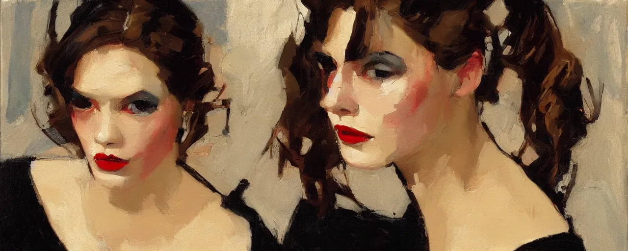 Image similar to painting by malcolm t liepke, young woman, detailed, stunning