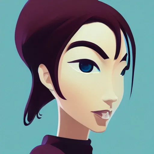 Image similar to face icon stylized minimalist breakfast at tiffany's, loftis, cory behance hd by jesper ejsing, by rhads, makoto shinkai and lois van baarle, ilya kuvshinov, rossdraws global illumination