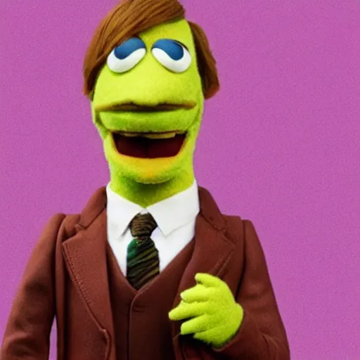 Image similar to Bob Odenkirk as Saul Goodman as a muppet