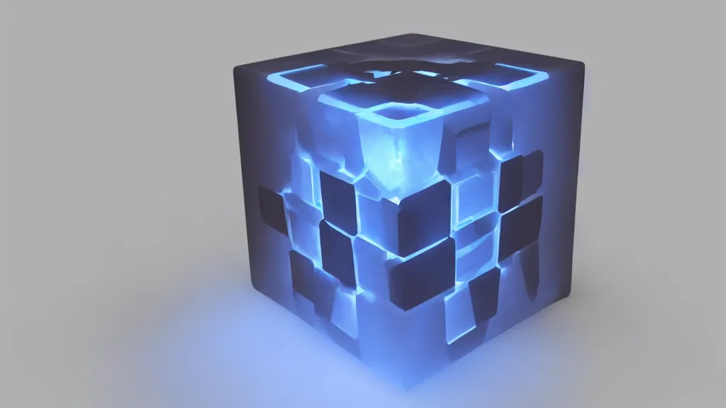 Image similar to a vapor plasma cube cube, 8 k, rim lighting, lumen global illumination, opaque, glowing