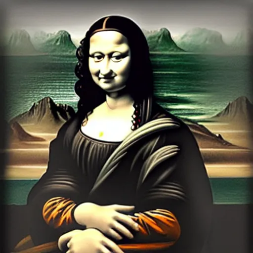 Prompt: real life monalisa