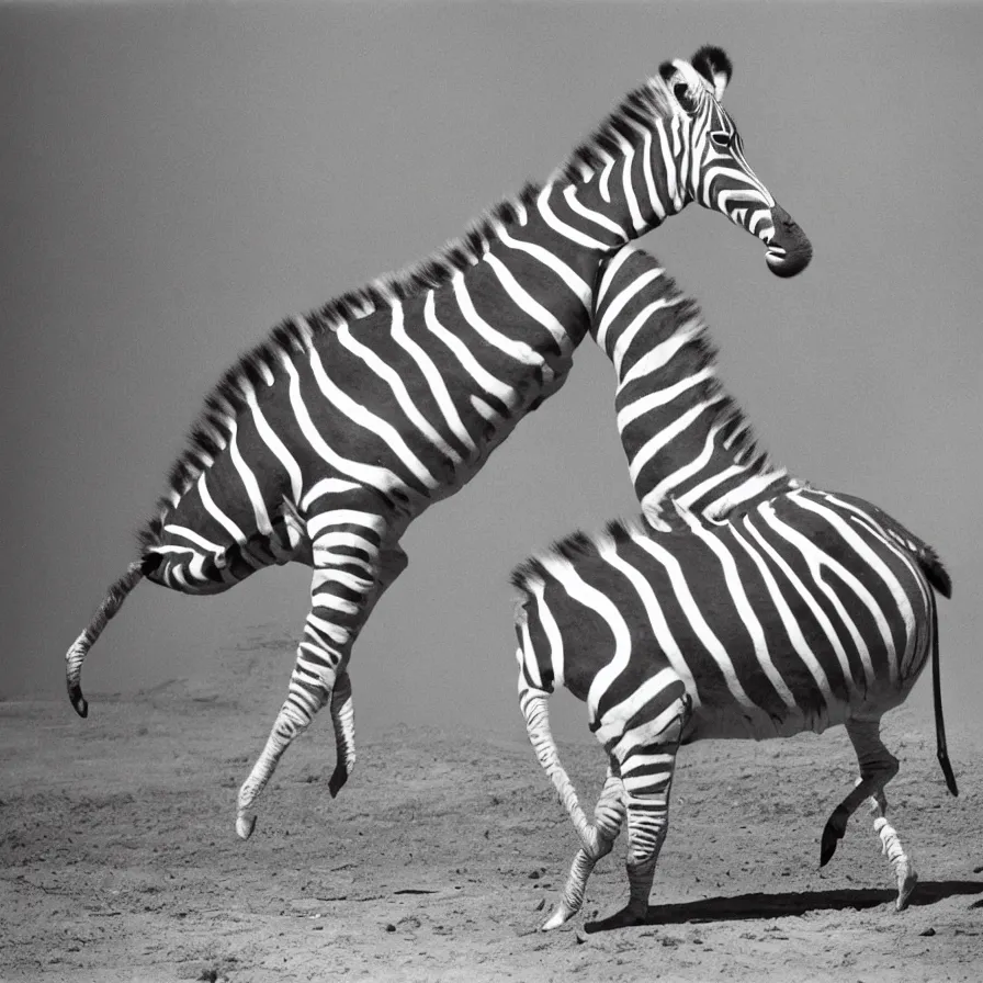 photograph by magnum photographers, a tall fat zebra