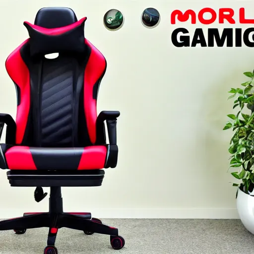 Image similar to a promotion photo for the world most uncomfortable gaming chair.