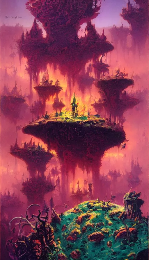 Image similar to life and death mixing together, by paul lehr,