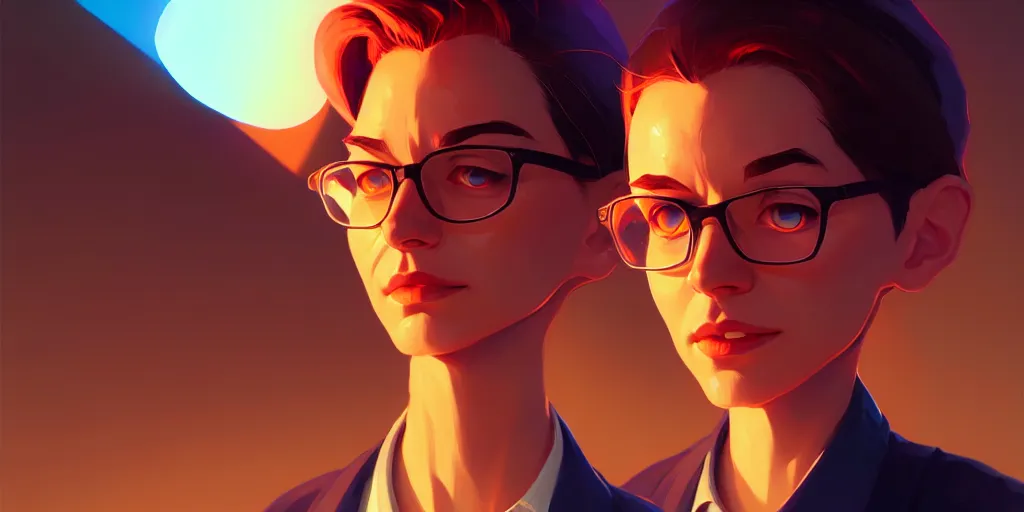 Image similar to low angle portrait of the fauci scientist , tepainting concept Blizzard pixar maya engine on stylized background splash comics global illumination lighting artstation lois van baarle, ilya kuvshinov, rossdraws