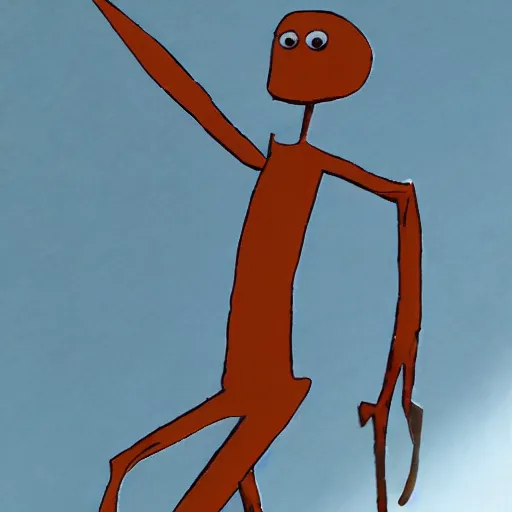 Image similar to a realistic stickman