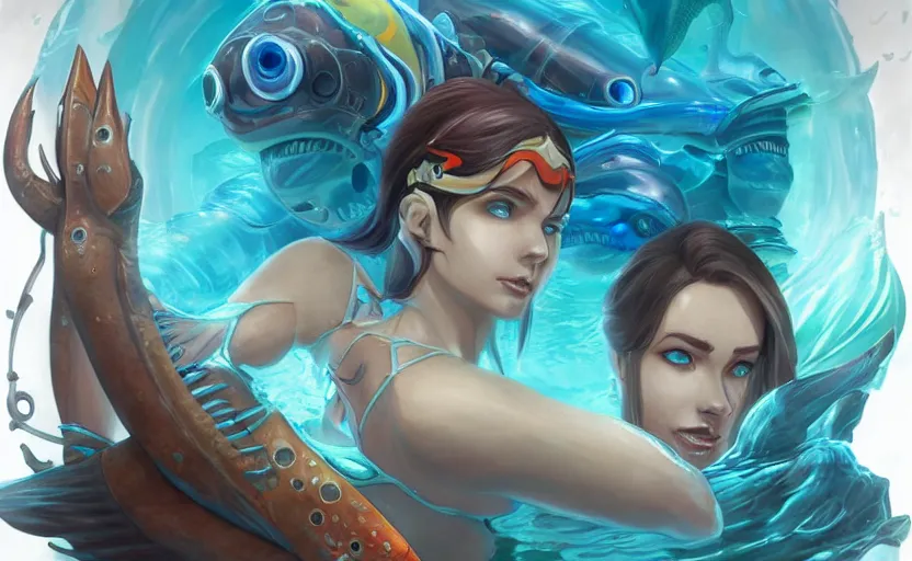 Image similar to Subnautica, by artgerm