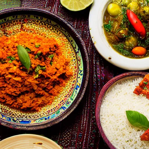 Prompt: moroccan food, 4 k