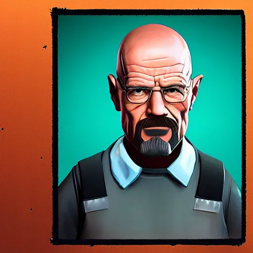 Image similar to Walter White portrait as a Fortnite character
