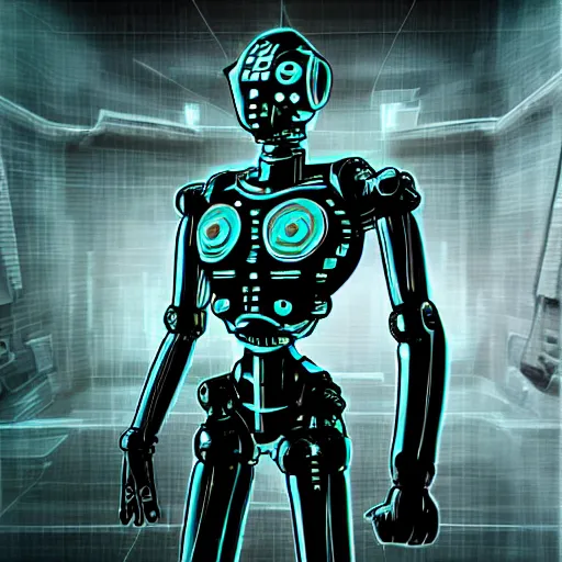 Image similar to cybernetic mechanoid