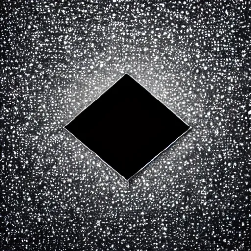 Prompt: a shining diamond on a black background